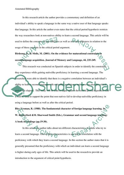 Arguments about the critical period hypothesis