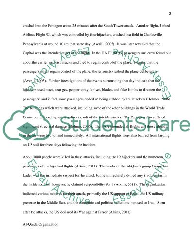 Since 9/11Terrorism is Best Understood as a Network Phenomenon