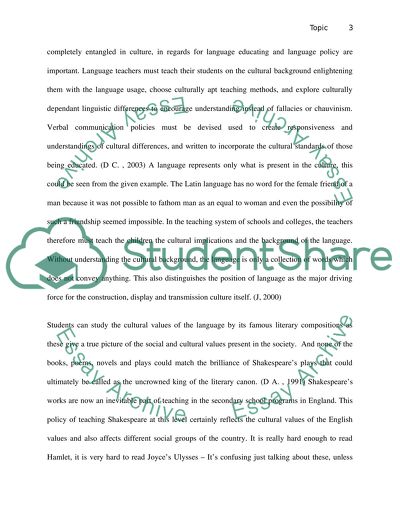 How Teaching of Shakespeare at School Reflects Cultural Values