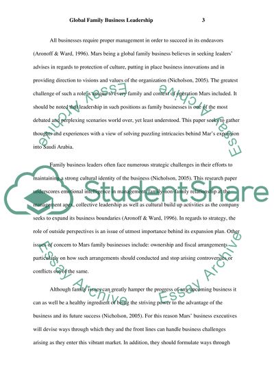 Global Family Business Leadership