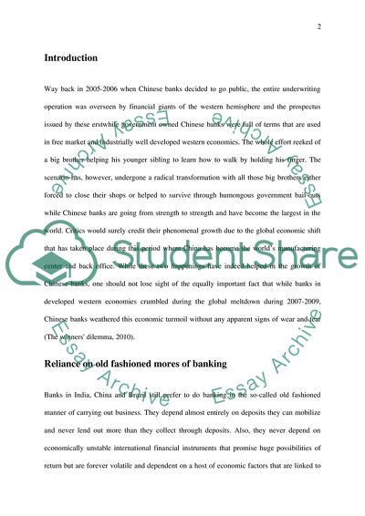 Banks in Emerging Economies