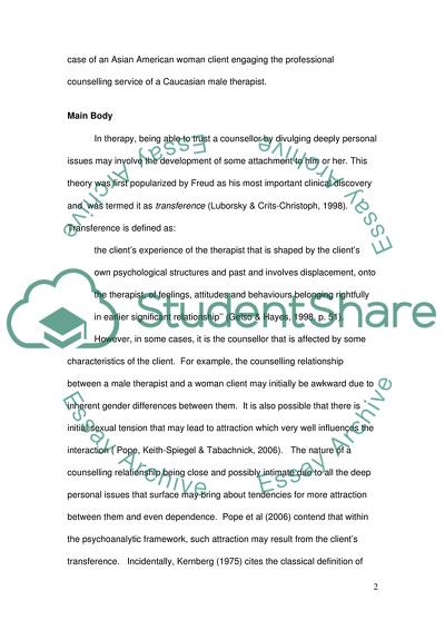 Gender and Cultural Issues in the Counselling Process