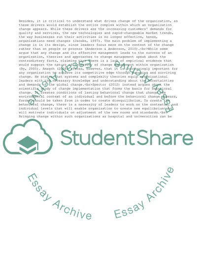 Perspectives on Organizational Change