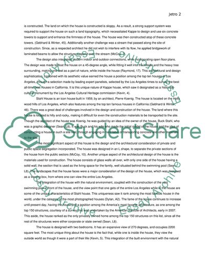 A Discussion of Kappe and Stahl Houses