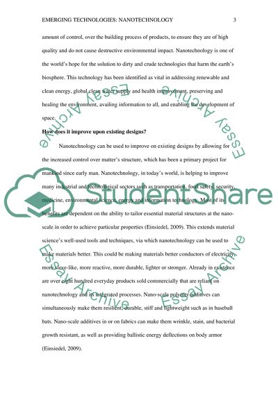 Emerging technologies- Nanotechnology