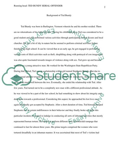 Ted Bundy as a Serial Offender