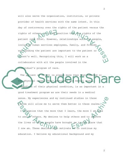 Human Services in a Voluntary and Professional Manner