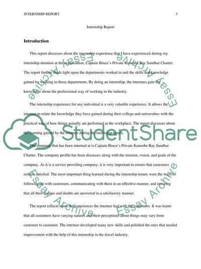 Internship review paper