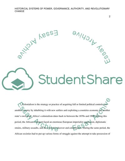 Us history-Historical systems of power, goverance, and authority & Revolutionary change