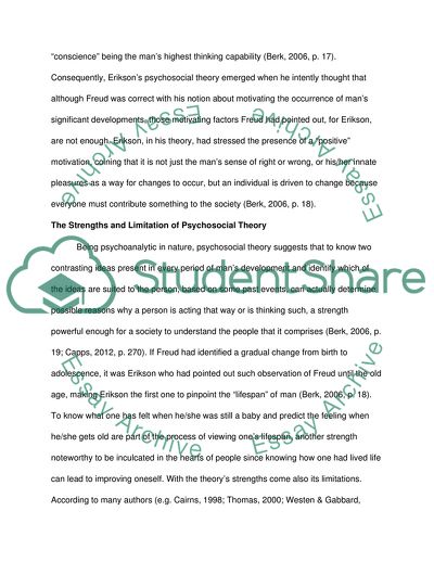 The Psychosocial Theory of Erik Erikson