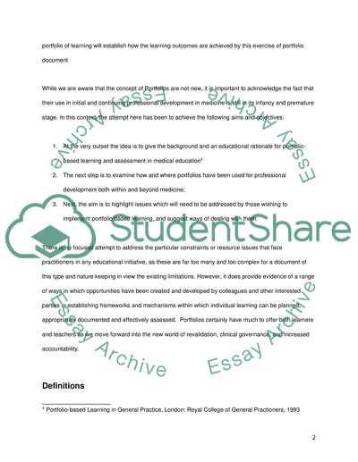 Mentorship Portfolio in Education Practice