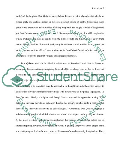 Europe: Miguel de cervantes and Don Quixote