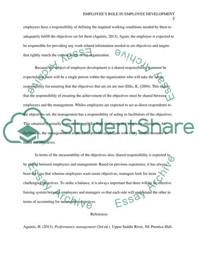 Employee&apos;s Role in Employee Development