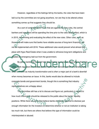 Supervising Banks Liquidity