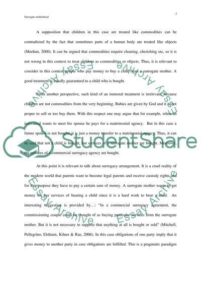 Surrogate motherhood