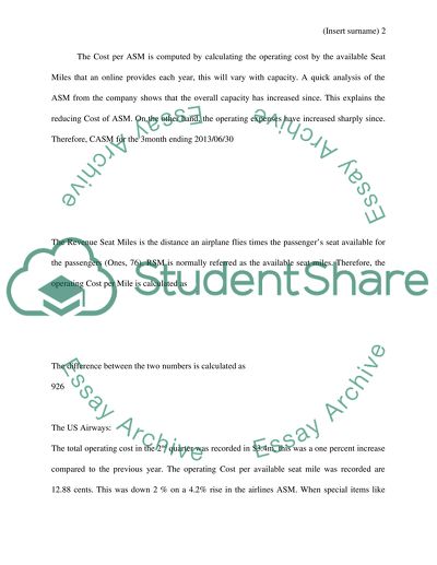 Report question about AMR-US Airways