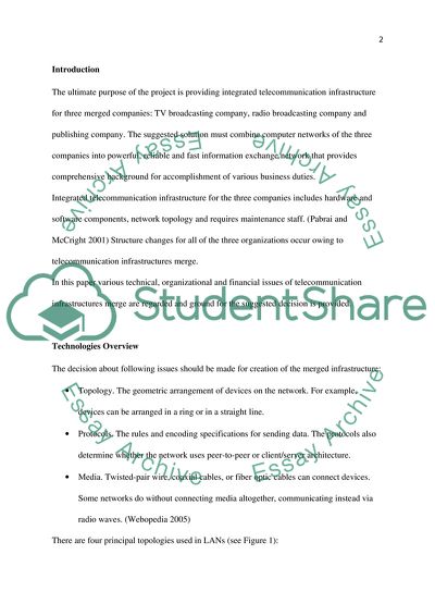 Providing Integrated Telecommunication Infrastructure for Three Merged Companies
