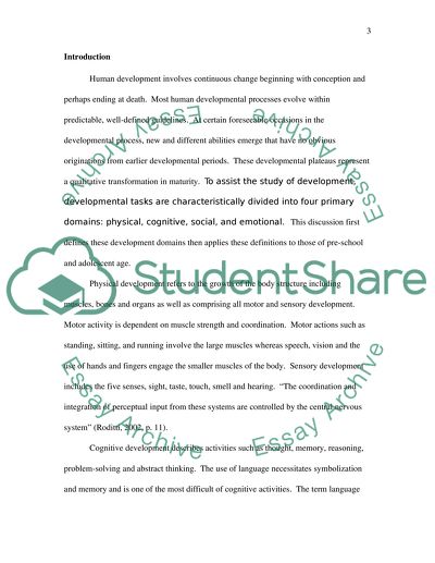 Life Span and Human Development