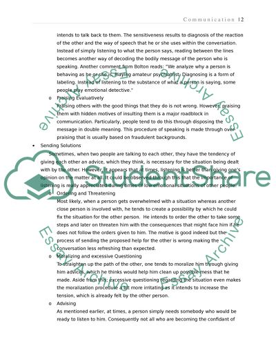 Observation of Human Communication