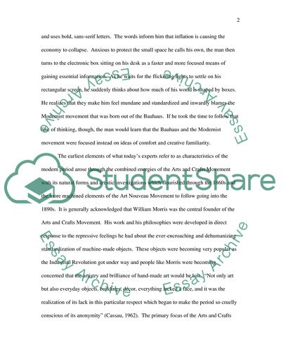 Bauhaus and Modernism