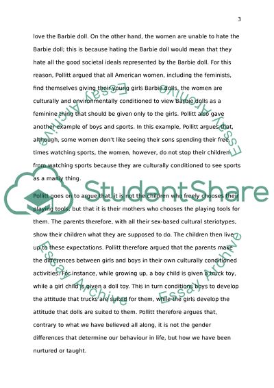 Children Behaviour: Nature or Nurture