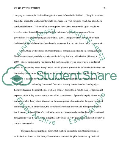 Ethic theory on the Workplace