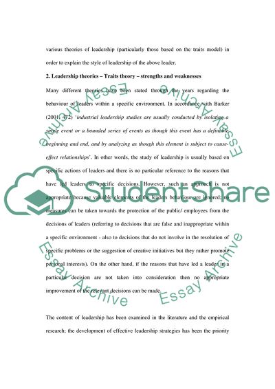 Leadership As Seen as Lord Kitchener of Kartoum