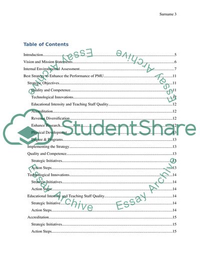 Strategy to Enhance the Performance of Prince Mohammad bin Fahd University