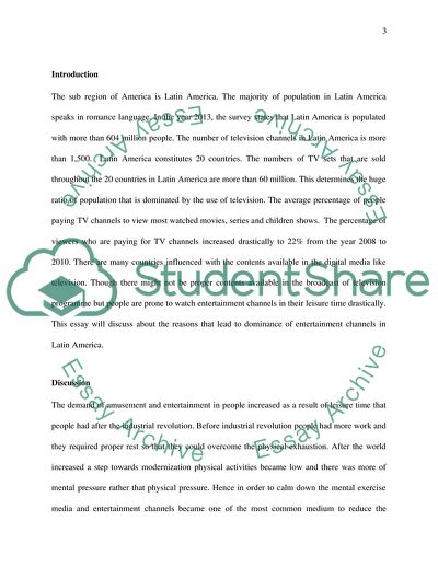 Why is Latin American Television Dominated by Entertainment Programmes