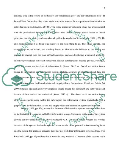 Individuals Personal Privacy