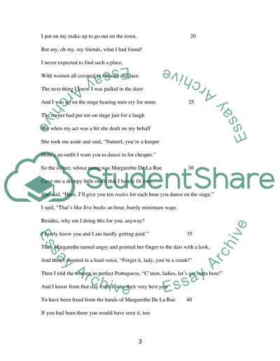 The Journey Through the River Valley of Manaus - the aim of the poem