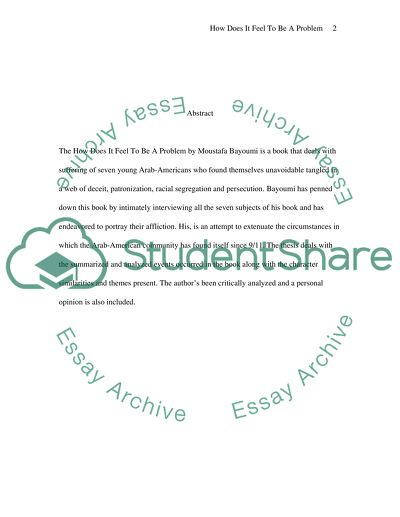 How Does It Feel to Be a Problem by Moustafa Bayoumi