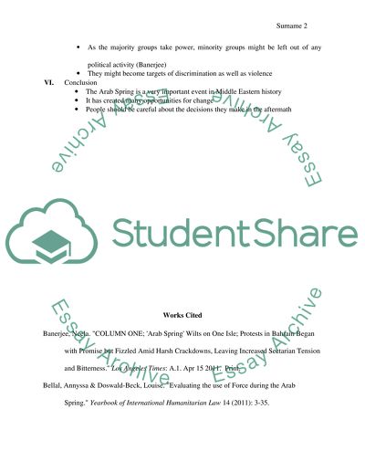 Beside its positive role, will Arab Spring have a negative impact on the Middle East
