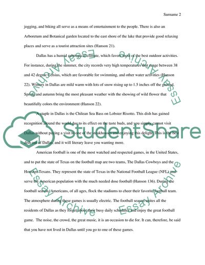 Exploring the ity of Dallas City