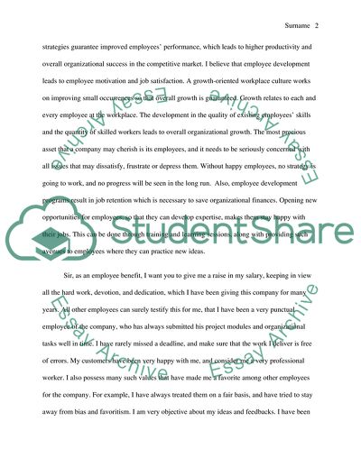 Persuading the Employer for a Raise