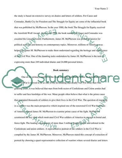 For Cause and Comrades: Why Men Fought in the Civil War