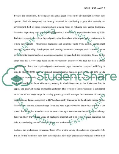 Partnership of John Lewis and Tesco Plc