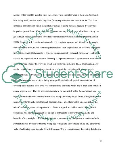 Managing Diversity in the Workplace