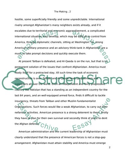 The Making of A Quagmire