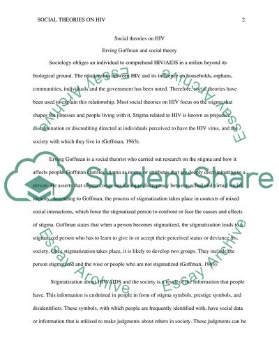 Social theories on HIV