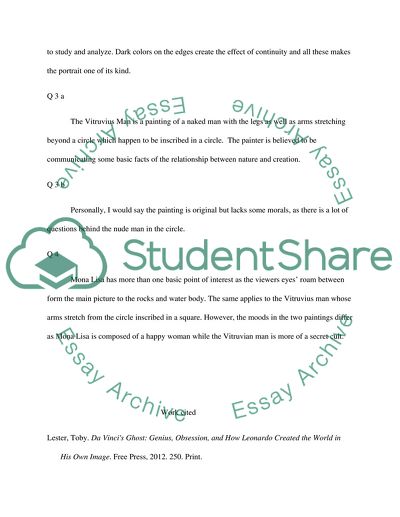 Mona Lisa and The Vitruvius man