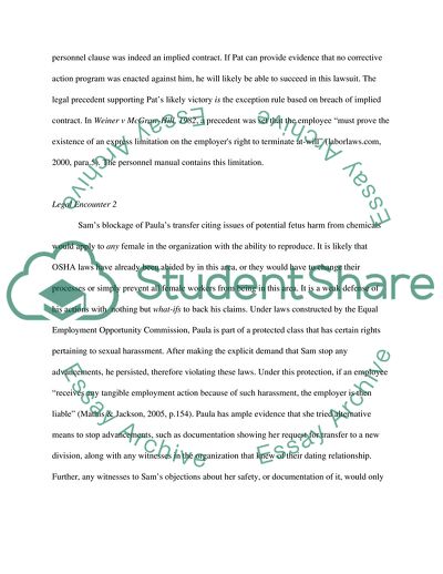 Legal Risk and Opportunity in Employment