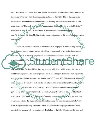 Flannery OConnors A Good Man is Hard to Find