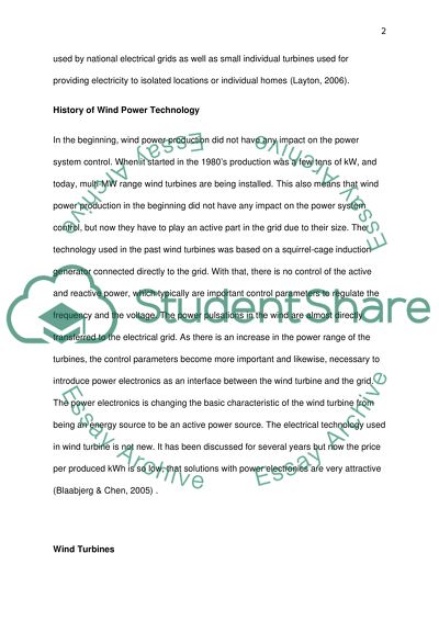 Managing Energy Assets with a Wind Turbine
