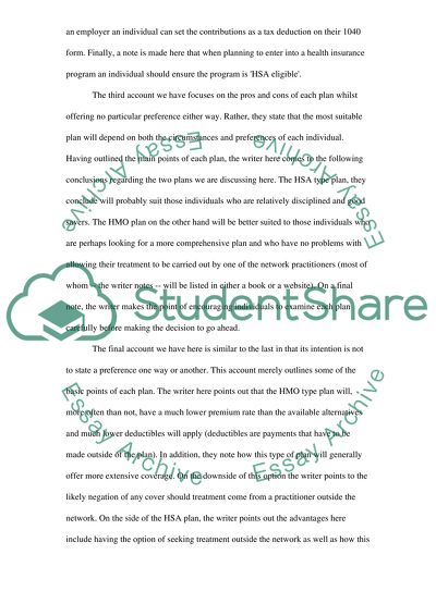 Health Maintenance Organization vs. Health Savings Account