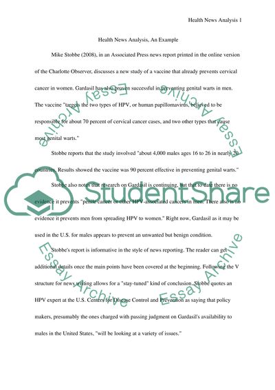 Health News Analysis