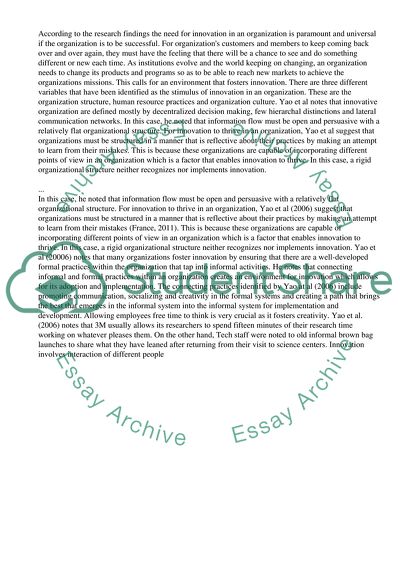 How do organizations foster innovation