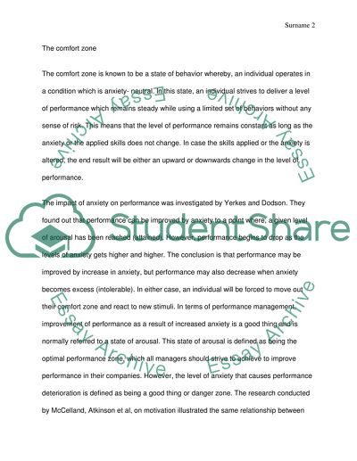 The Development of the Comfort Zone and Development Phase Theories