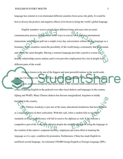 English as a global langurage