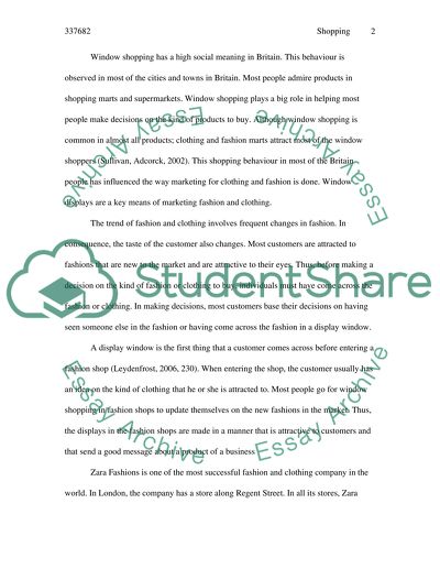 Window Shopping in Britain